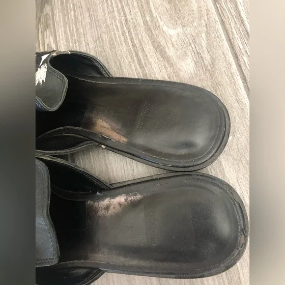 Dolce Vita|Harmony embellished leather mules flats, pointy in black & neutral••• - Picture 6 of 10